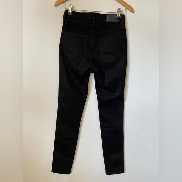 Madewell 10" High Rise Skinny Jeans in Black Frost - Picture 3 of 6